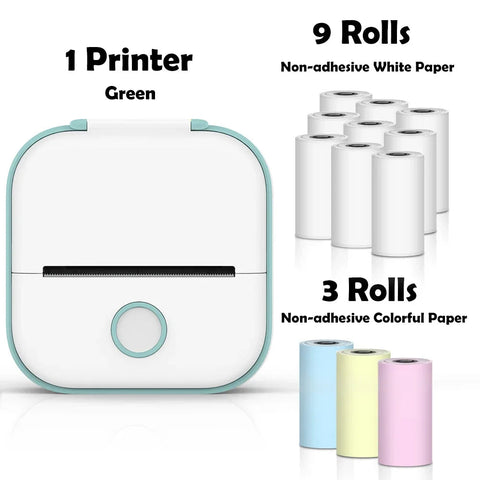 Phomemo T02 Portable Mini Wireless Thermal Pocket Printer Self-adhesive Stickers Use for DIY,Journal Sticker impresora portátil Ewkiki