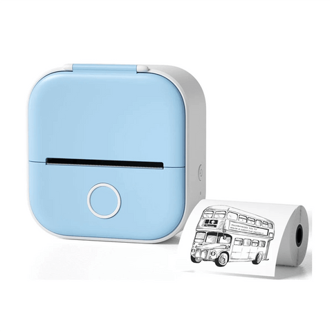 A14M Portable Mini Thermal Label Printer Home Photo Printer Student Wrong Question Printer Mini Label Printer Price Tag,B Ewkiki