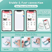 Phomemo T02 Portable Mini Wireless Thermal Pocket Printer Self-adhesive Stickers Use for DIY,Journal Sticker impresora portátil Ewkiki