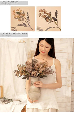 43cm Artificial Flower Fake Flower INS Style Home Decoration Plantas Artificiales Para Decoracion Home Decoration Accessories - Ewkiki