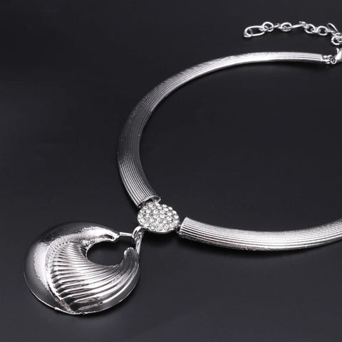 Dubai Jewelry Set For Women Silver Plated Luxury Necklace Earrings Bracelet And Ring Set Jewelry For Wedding Party Trending ﻿ Ewkiki