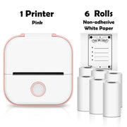 Phomemo T02 Portable Mini Wireless Thermal Pocket Printer Self-adhesive Stickers Use for DIY,Journal Sticker impresora portátil Ewkiki