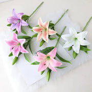 Artificial Lily Flower Wedding Home Decoration Fake Flowers High Quality Luxury Home Decoration Flower Arrangement Wedding - Ewkiki