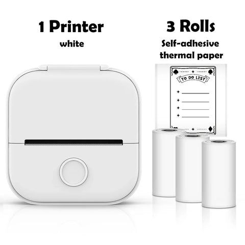 Phomemo T02 Portable Mini Wireless Thermal Pocket Printer Self-adhesive Stickers Use for DIY,Journal Sticker impresora portátil Ewkiki