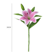 Artificial Lily Flower Wedding Home Decoration Fake Flowers High Quality Luxury Home Decoration Flower Arrangement Wedding - Ewkiki
