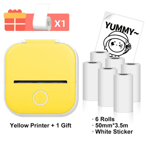 T02 Mini Thermal Printer Phomemo T02 Sticker Maker Machine Portable Bluetooth Pocket Printer Study Supplies for Photos Notes Ewkiki