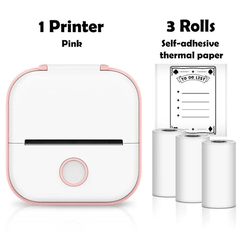 Phomemo T02 Portable Mini Wireless Thermal Pocket Printer Self-adhesive Stickers Use for DIY,Journal Sticker impresora portátil Ewkiki