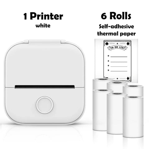 Phomemo T02 Portable Mini Wireless Thermal Pocket Printer Self-adhesive Stickers Use for DIY,Journal Sticker impresora portátil Ewkiki