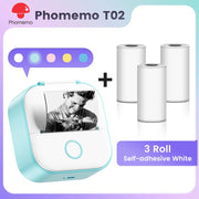 Phomemo T02 Pocket Printer Mini Portable Label Maker Self-adhesive Sticker mini impresora portatil impresora etiqueta adhesivas Ewkiki