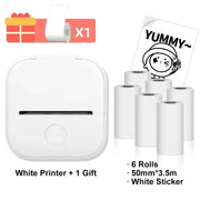 T02 Mini Thermal Printer Phomemo T02 Sticker Maker Machine Portable Bluetooth Pocket Printer Study Supplies for Photos Notes Ewkiki