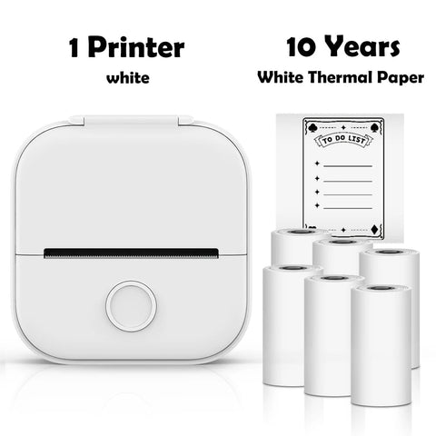 T02 Mini Thermal Printer Phomemo T02 Sticker Maker Machine Portable Bluetooth Pocket Printer Study Supplies for Photos Notes Ewkiki