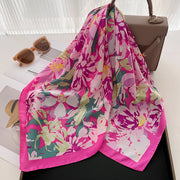 Head Scarf For Women Luxury Square Scarf Bandanna Spring/Summer Headband Hair Scarf Soft Stain Neckerchief For Dress Up you Look