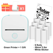 Phomemo T02 Wireless Pocket Thermal Printer Portable Mini Wirelessly BT Connect 203dpi Photo Label Memo List Printing Clearly Ewkiki