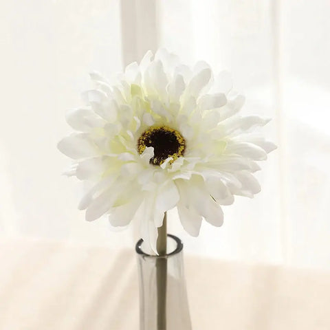 5/10PC Artificial Silk Gerbera Home Decoration Flower Heads Daisy for Wedding Holding Simulation Flowers Garden Home Decoration - Ewkiki