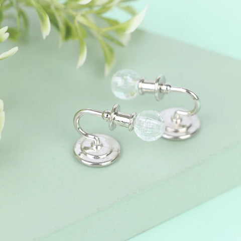 1Pair 1:12 Dollhouse Miniature Crystal Wall Light Lamp Model Doll House Decor Ewkiki