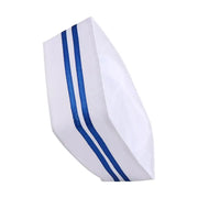 Kitchen Forward Cap Boat Shape Headwear Chef Hat Breathable Flat Cook Cap Oil-Proof White Hotel Chef Hat Men&Women