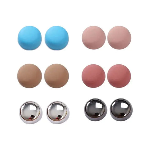 6 Pairs Hijab Fasteners Hijab Scarf Clip Buttons Hijab Magnet Brooch Collar Clip Cufflink for Hijab Ewkiki