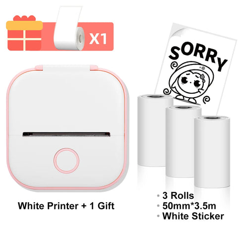 Phomemo T02 Portable Mini Thermal Printer Wirelessly BT 203dpi Photo Label Memo List Printing With USB Cable Imprimante Portable Ewkiki