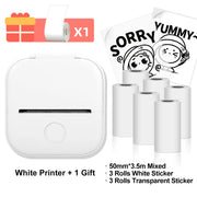 Phomemo T02 Wireless Pocket Thermal Printer Portable Mini Wirelessly BT Connect 203dpi Photo Label Memo List Printing Clearly Ewkiki