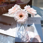 Artificial Silk Gerbera Flowers Wedding Home Decoration Fake Daisy Chrysanthemum Party Home Decoration 3Pcs 6Pcs Batch of 23cm - Ewkiki