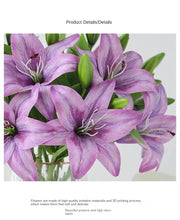 Artificial Lily Flower Wedding Home Decoration Fake Flowers High Quality Luxury Home Decoration Flower Arrangement Wedding - Ewkiki