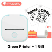 Phomemo T02 Wireless Pocket Thermal Printer Portable Mini Wirelessly BT Connect 203dpi Photo Label Memo List Printing Clearly Ewkiki