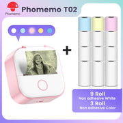 Phomemo T02 Pocket Printer Mini Portable Label Maker Self-adhesive Sticker mini impresora portatil impresora etiqueta adhesivas Ewkiki