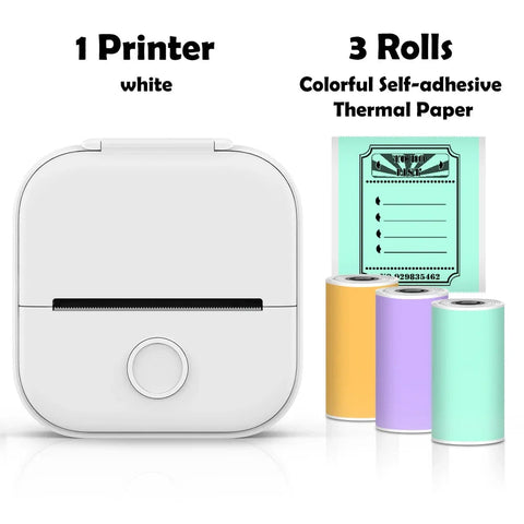 Phomemo T02 Portable Mini Wireless Thermal Pocket Printer Self-adhesive Stickers Use for DIY,Journal Sticker impresora portátil Ewkiki