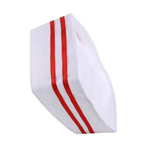 Kitchen Forward Cap Boat Shape Headwear Chef Hat Breathable Flat Cook Cap Oil-Proof White Hotel Chef Hat Men&Women