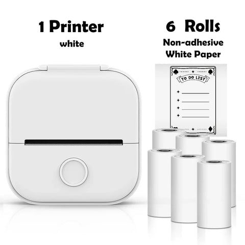 Phomemo T02 Portable Mini Wireless Thermal Pocket Printer Self-adhesive Stickers Use for DIY,Journal Sticker impresora portátil Ewkiki