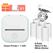 T02 Mini Thermal Printer Phomemo T02 Sticker Maker Machine Portable Bluetooth Pocket Printer Study Supplies for Photos Notes Ewkiki