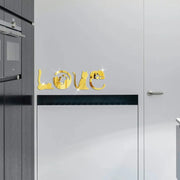 3D LOVE Cat Mirror Wall Sticker Acrylic Paste Home Decoration Cats Wallpaper Bathroom Bedroom Living Door Modern Home Decoration Ewkiki