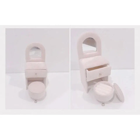 Sofa Shaped Jewelry Box Beautiful Jewelry Case Jewelry Storage Organizers Plush Texture for Fashionable Jewelry Storage Ewkiki