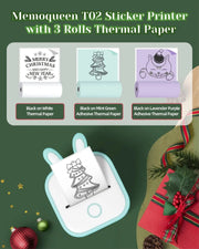 Phomemo T02 Wireless Pocket Thermal Printer Portable Mini Wirelessly BT Connect 203dpi Photo Label Memo List Printing Clearly Ewkiki