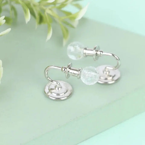 1Pair 1:12 Dollhouse Miniature Crystal Wall Light Lamp Model Doll House Decor - Ewkiki