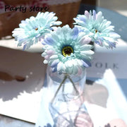 Artificial Silk Gerbera Flowers Wedding Home Decoration Fake Daisy Chrysanthemum Party Home Decoration 3Pcs 6Pcs Batch of 23cm - Ewkiki