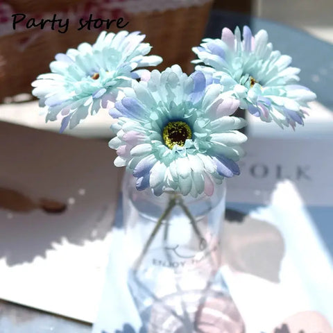 Artificial Silk Gerbera Flowers Wedding Home Decoration Fake Daisy Chrysanthemum Party Home Decoration 3Pcs 6Pcs Batch of 23cm - Ewkiki
