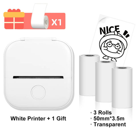 Phomemo T02 Wireless Pocket Thermal Printer Portable Mini Wirelessly BT Connect 203dpi Photo Label Memo List Printing Clearly Ewkiki