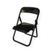 1Pc Dollhouse Miniature Chair Plastic Folding Armchair Simulation Furniture dollHouse accessories Black White Ewkiki