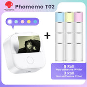 Phomemo T02 Pocket Printer Mini Portable Label Maker Self-adhesive Sticker mini impresora portatil impresora etiqueta adhesivas Ewkiki