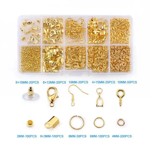 Jewelry Making Supplies Kit with Jewelry Tools, Jewelry Copper Wires Thread and Jewelry Findings for Jewelry Repair and Beading Ewkiki