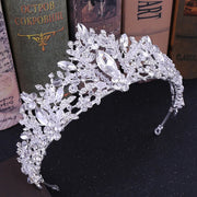 Bridal Jewelry Set Wedding Crowns for Brides Tiaras and Crowns Bride Crystal Rhinestone Necklace Tiara Wedding Hair Accessories Ewkiki