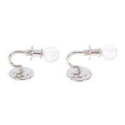 1Pair 1:12 Dollhouse Miniature Crystal Wall Light Lamp Model Doll House Decor - Ewkiki