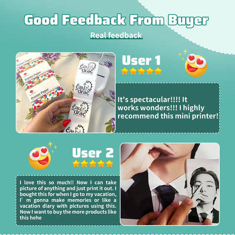 Phomemo T02 Portable Mini Thermal Printer Wirelessly BT 203dpi Photo Label Memo List Printing With USB Cable Imprimante Portable Ewkiki