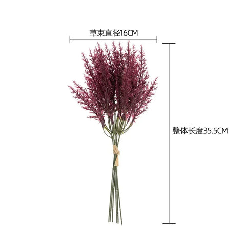 35cm Artificial Flower Fine Rime Wedding Home Decoration Long Handle Bunch INS Artificial Flower Home Decoration Wedding - Ewkiki