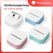Phomemo T02 Wireless Pocket Thermal Printer Portable Mini Wirelessly BT Connect 203dpi Photo Label Memo List Printing Clearly Ewkiki