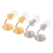 1Pair 1:12 Dollhouse Miniature Crystal Wall Light Lamp Model Doll House Decor Ewkiki