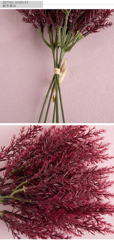 35cm Artificial Flower Fine Rime Wedding Home Decoration Long Handle Bunch INS Artificial Flower Home Decoration Wedding - Ewkiki