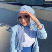 Fashion Beautiful Hijab Scarf Hijab Fashion Arabic Scarfs Plain Chiffon Hijab Scarf Ewkiki
