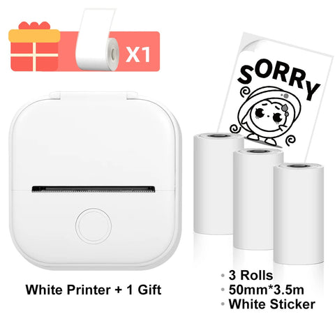 Phomemo T02 Wireless Pocket Thermal Printer Portable Mini Wirelessly BT Connect 203dpi Photo Label Memo List Printing Clearly Ewkiki